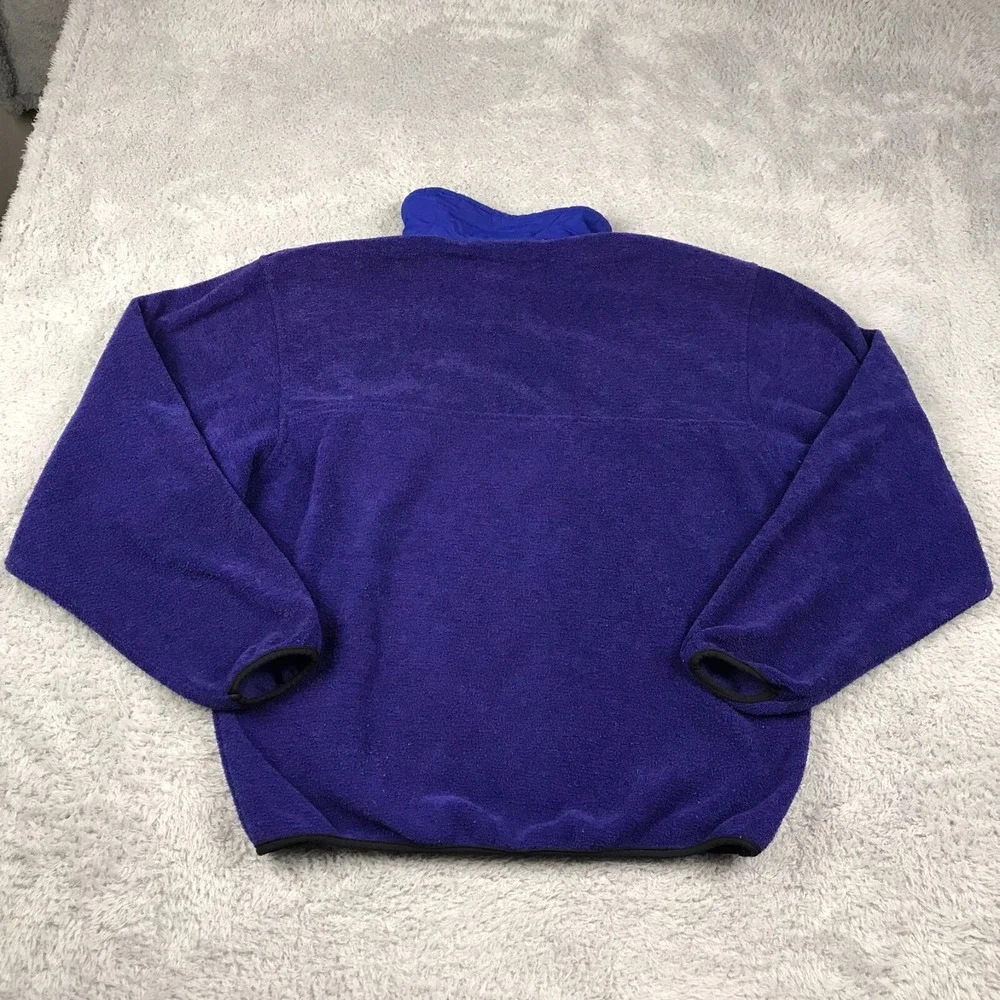 Vintage 70s 80s The North Face Jacket Mens M Blue‎ 1/4 Snap Fleece Sweater USA